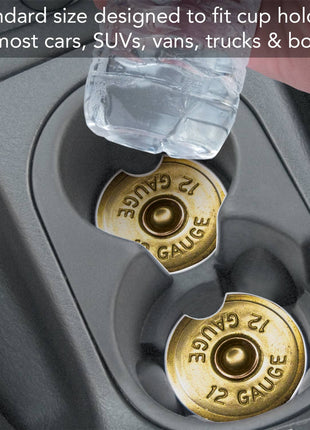 Shotgun Shell Absorbent Stone Car Coaster 1 Pk