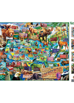 National Parks of America 1000 Piece Jigsaw Jigsaw Puzzle