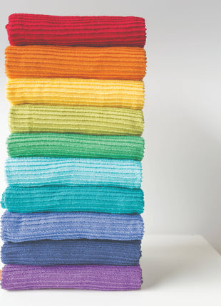 Ripple Royal Blue Turkish Cotton Dishtowel