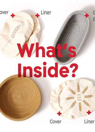 Oval & Round Cotton Rope Proofing Baskets
