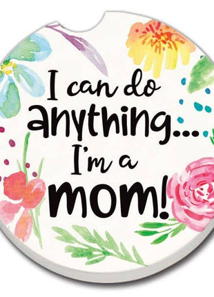 I'm A Mom Absorbent Stone Car Coaster 1 Pk