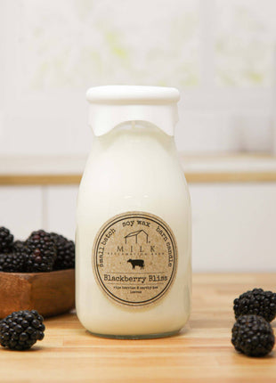 Milk Bottle Candle Blackberry Bliss