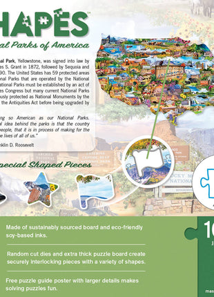 National Parks of America 1000 Piece Shaped Puzzle