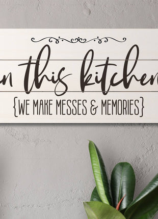 Make Messes & Memories Decorative Pallet Wood Sign 12" x 6"