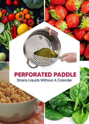 HIC Kitchen Half Moon Pot Strainer
