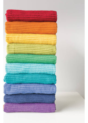 Ripple Royal Blue Turkish Cotton Dishtowel