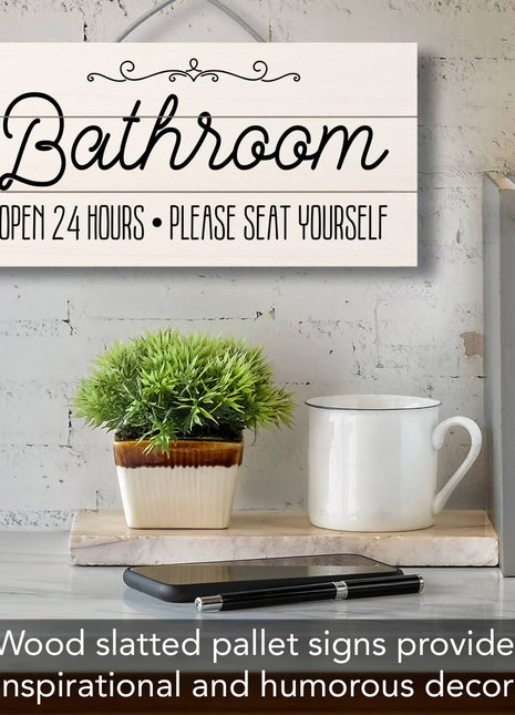 Seat Yourself Decorative Pallet Wood Sign 12" x 6"