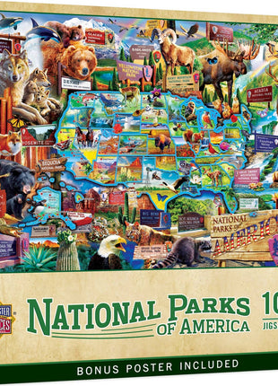 National Parks of America 1000 Piece Jigsaw Jigsaw Puzzle