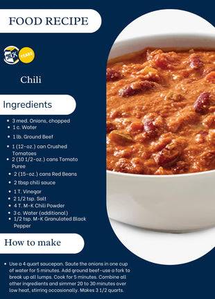 Marion-Kay Chili Powder 2 7/8 ounce gourmet Chili Powder Kosher, MSG Free, anf Gluten Free