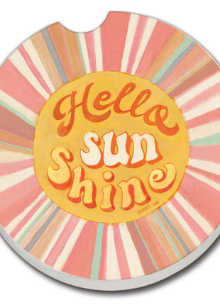Hello Sun Absorbent Stone Car Coaster Bulk-NO PACKAGING