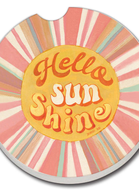 Hello Sun Absorbent Stone Car Coaster Bulk-NO PACKAGING