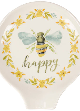 Bee Happy Spoon Rest