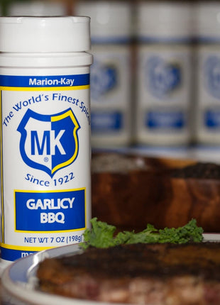 Marion-Kay Garlic -BBQ Powder, Made from Real Garlic, Perfect for Meats, Fish, Soups, Sauces or Vegetables 7oz. (1 Count)