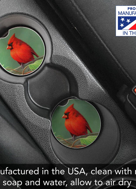 Rail Birds Single Absorbent Stone Car Coaster
