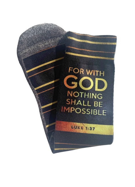 *NEW* Possible With God (Luke 1:37) - Christian Crew Socks