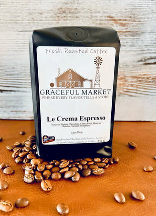 Graceful Market La Crema Espresso Coffee - Medium Roast - Rich Flavor